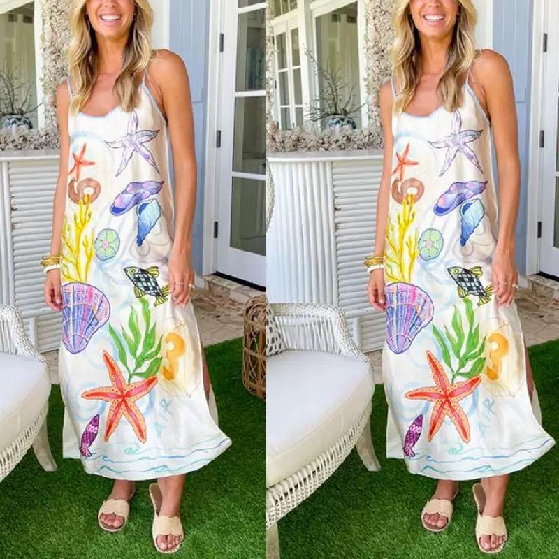 Satin Ocean Dress