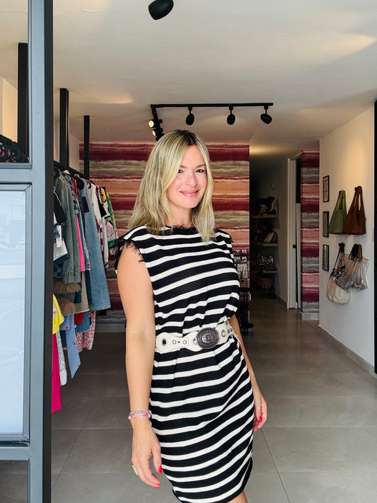 Stripes Short Dress