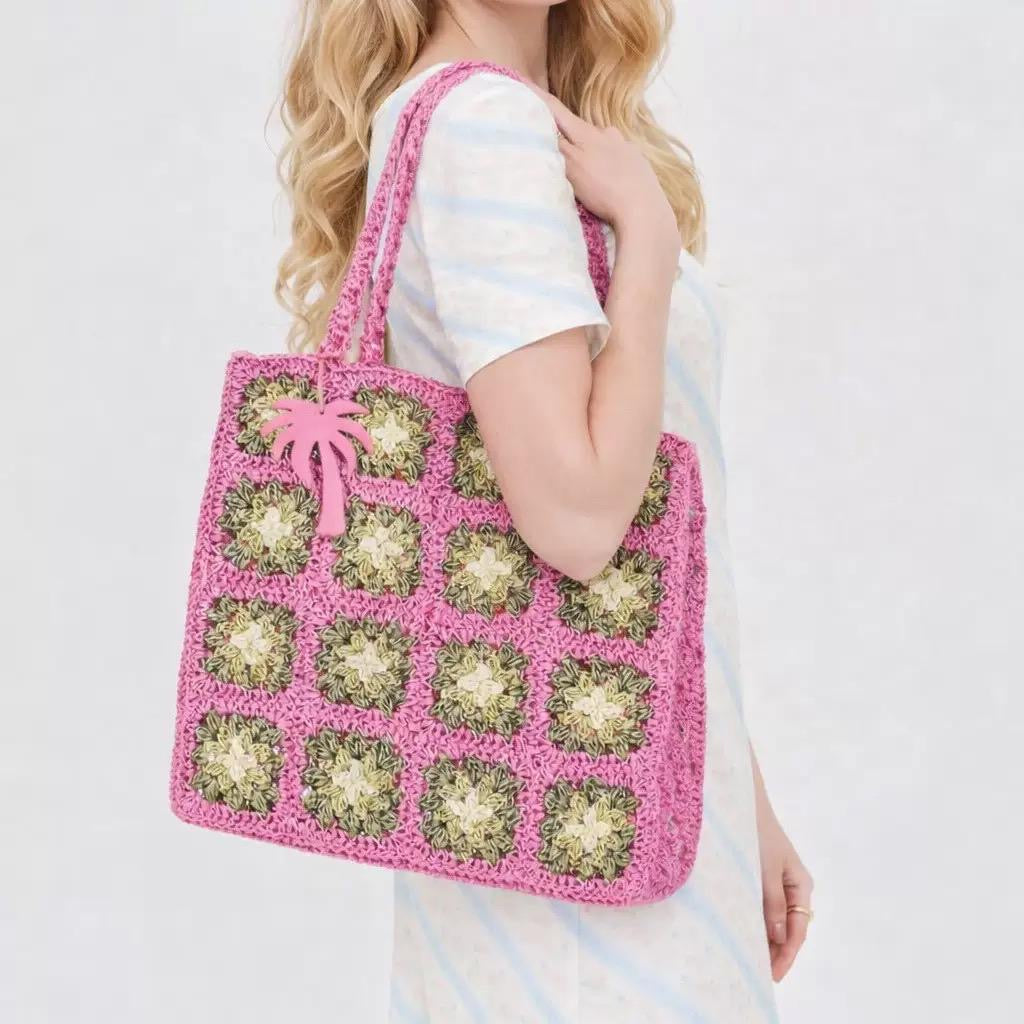 Crochet/Straw Tote Bag