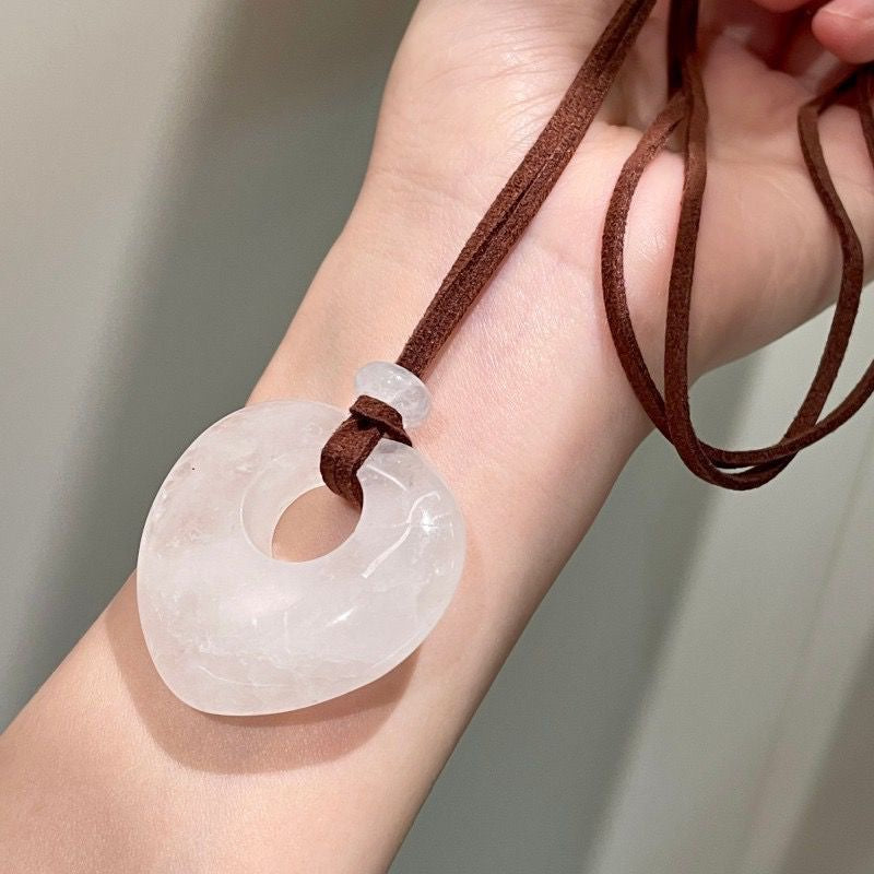 Suede Pendant Necklace