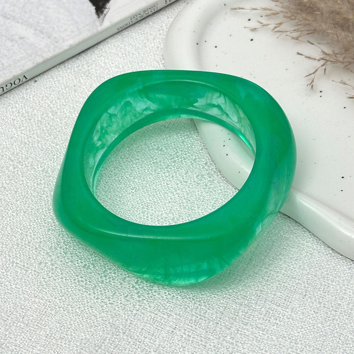 Acrylic Abstract Shape Bangle