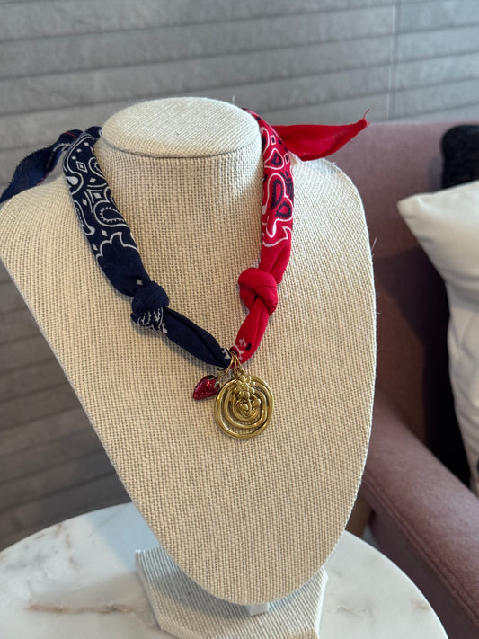 Bandana Multi Charm Necklace