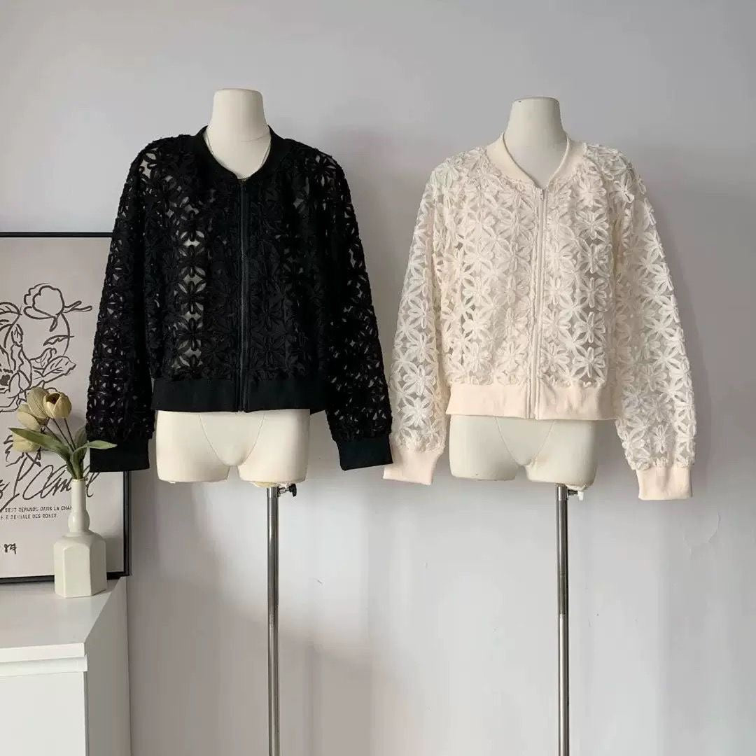 (Pre Order) Lace Bomber Jacket