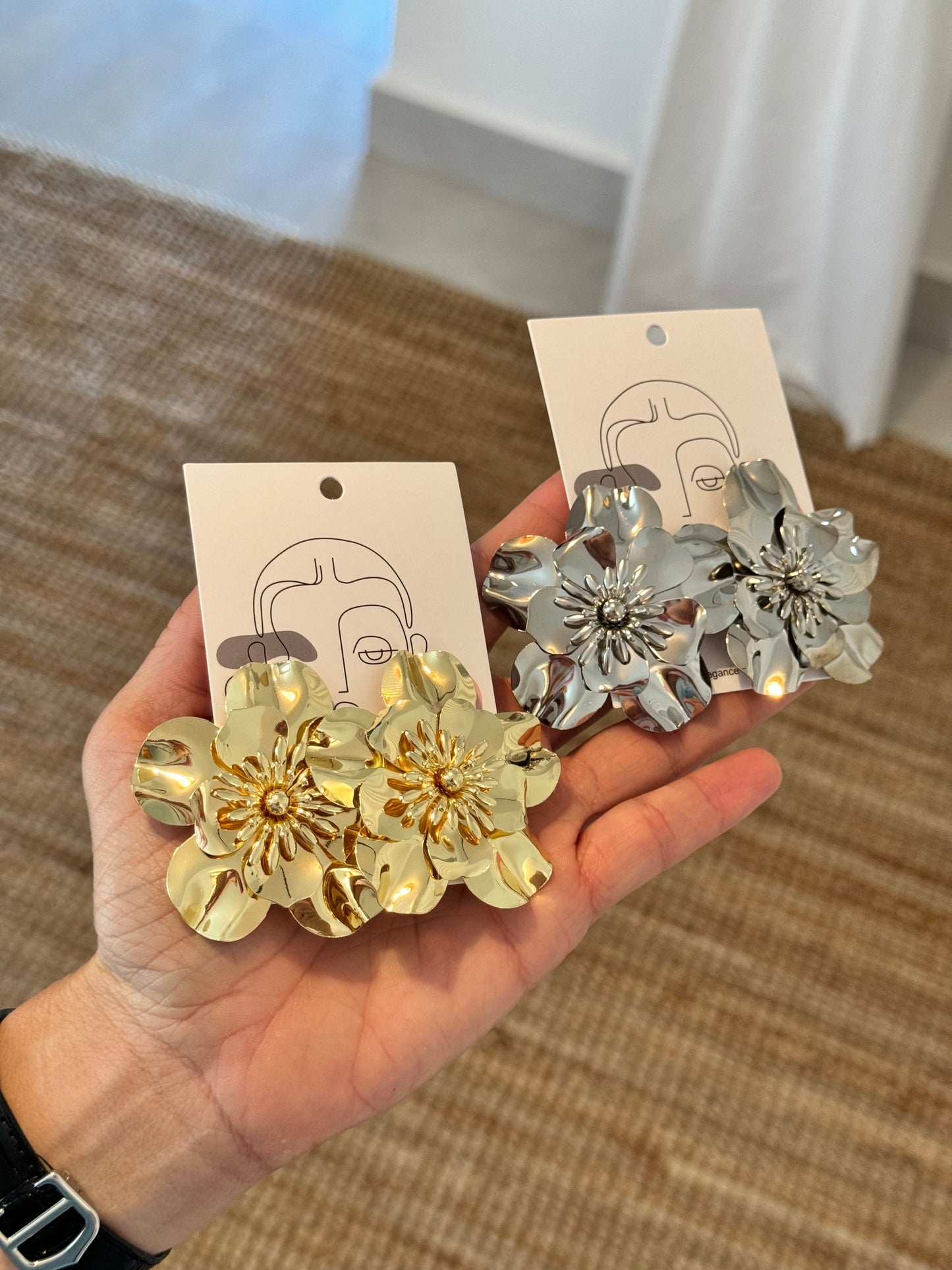 Flower Statement Earrings