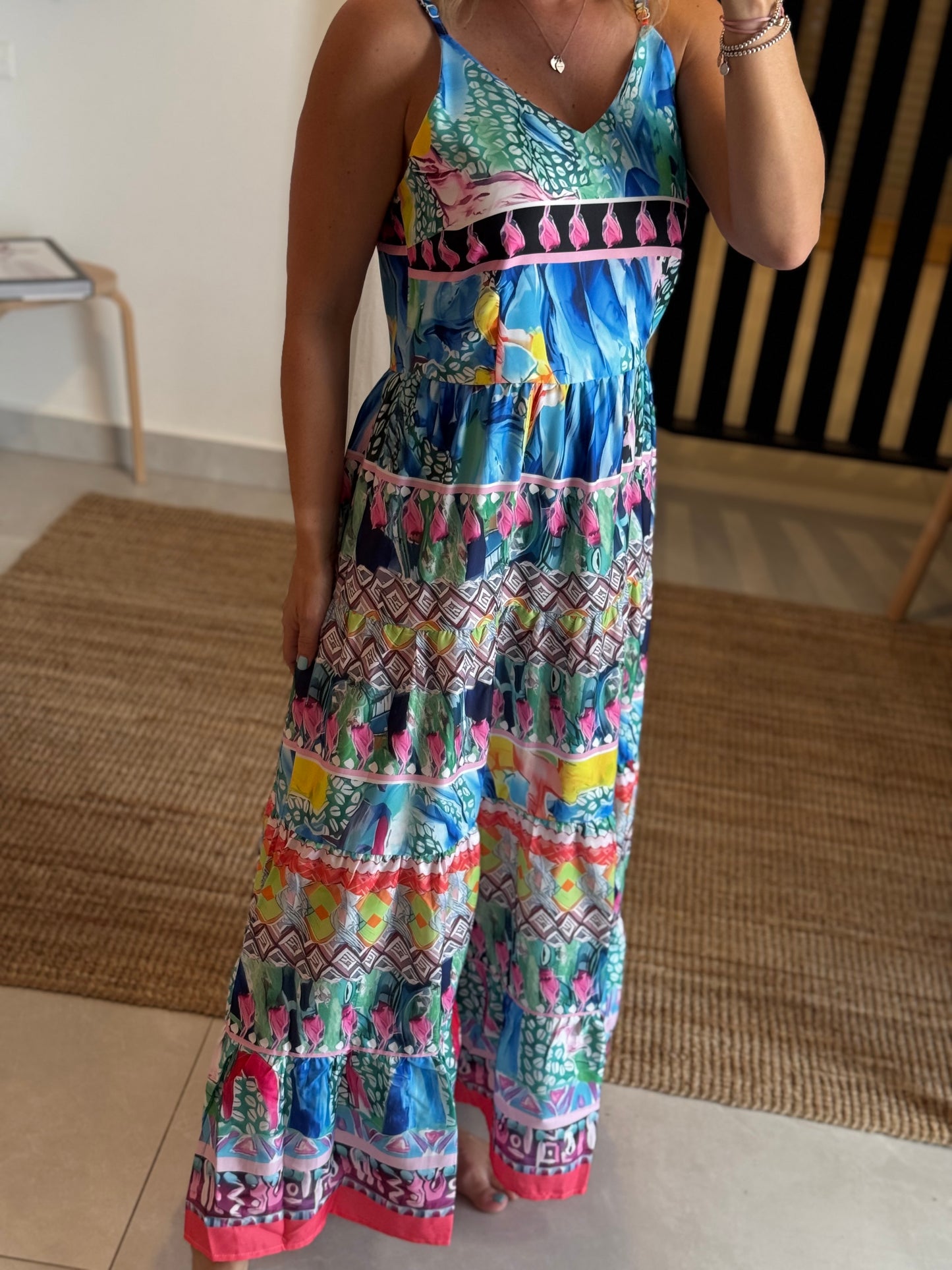 Colorful Sleeveless Dress