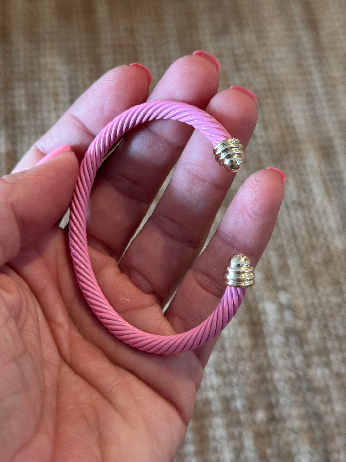 Pink Cable Bracelet