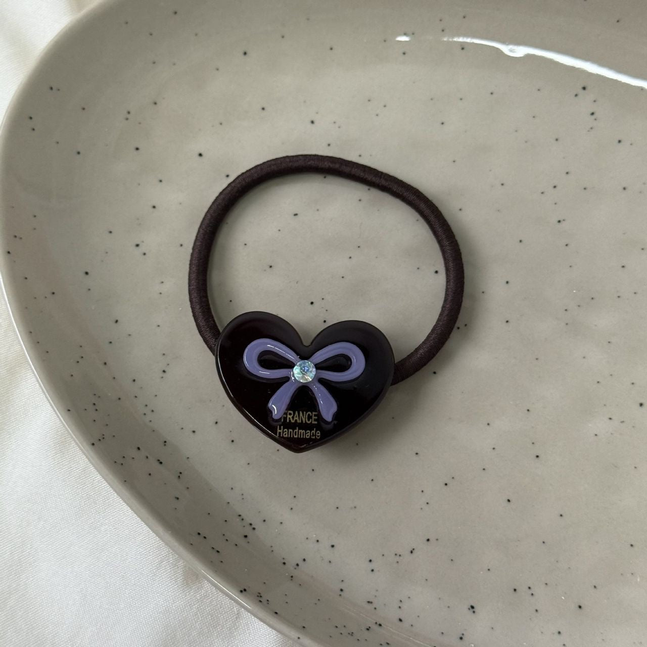 Heart & Ribbon Hair Tie