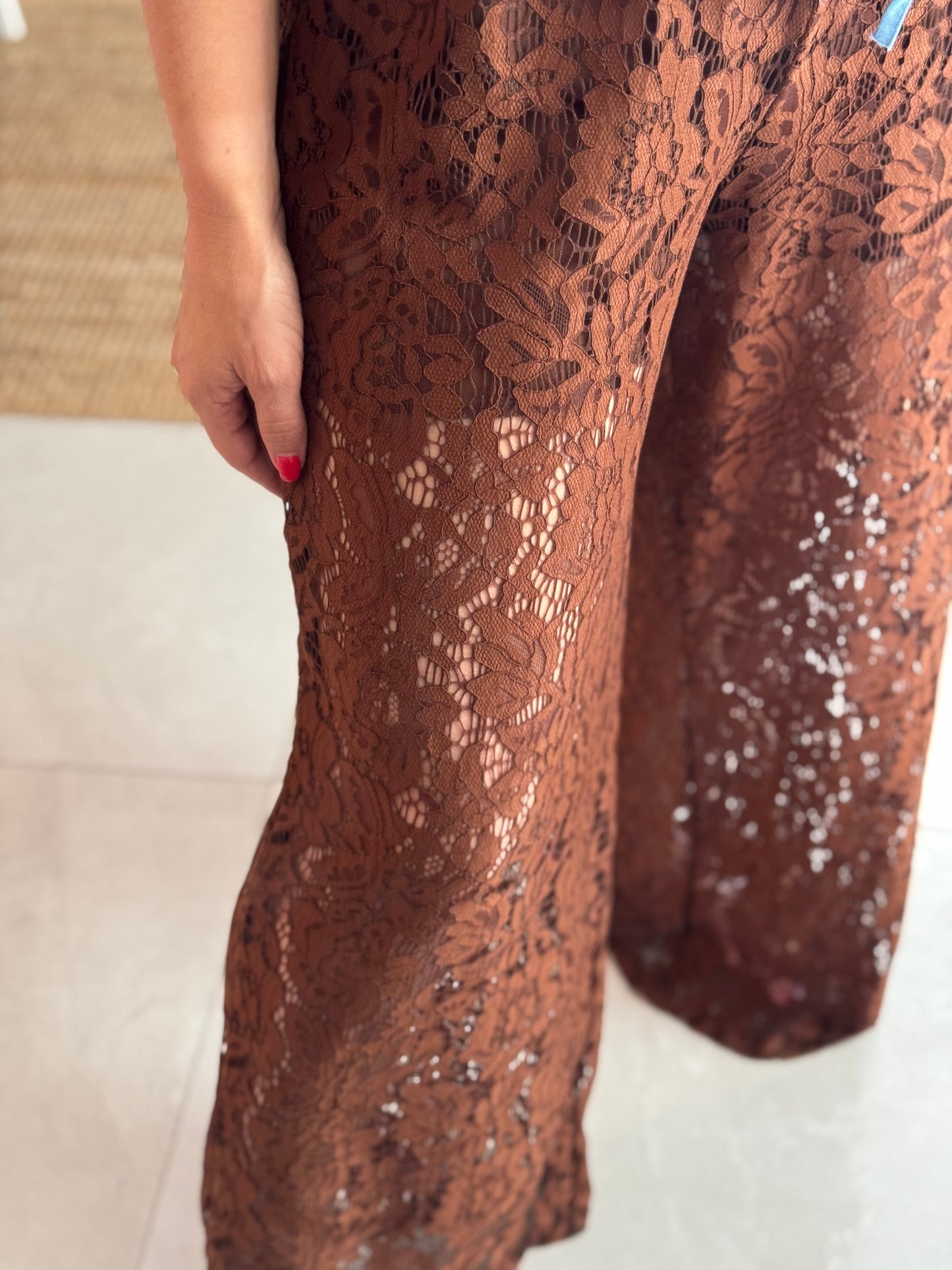 Italian Lace & Denim Set