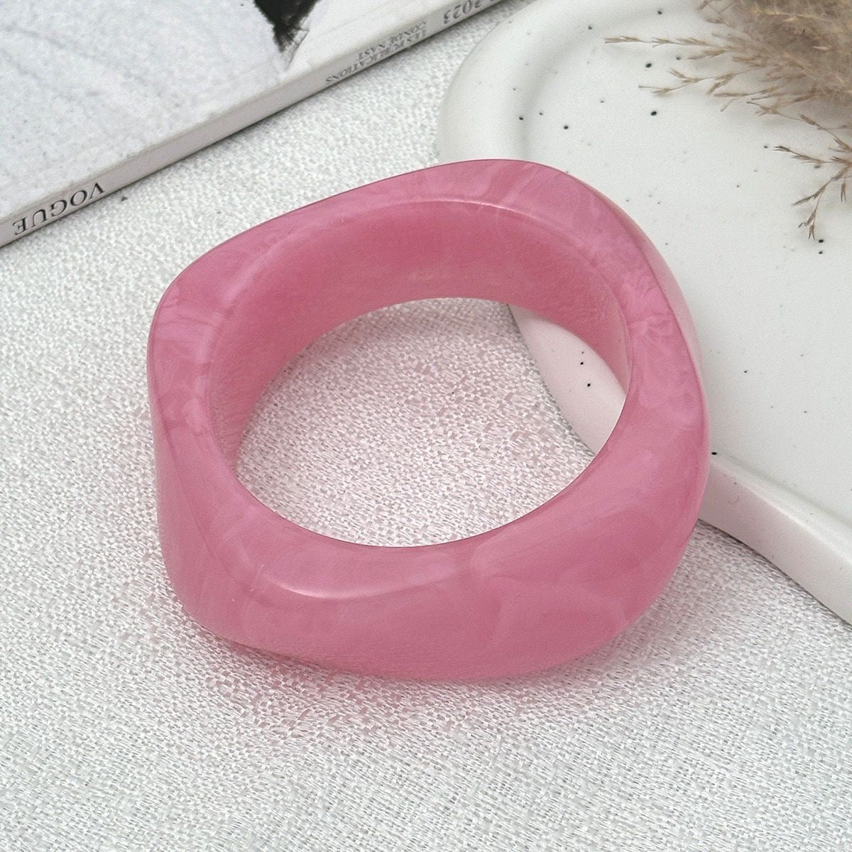Acrylic Abstract Shape Bangle