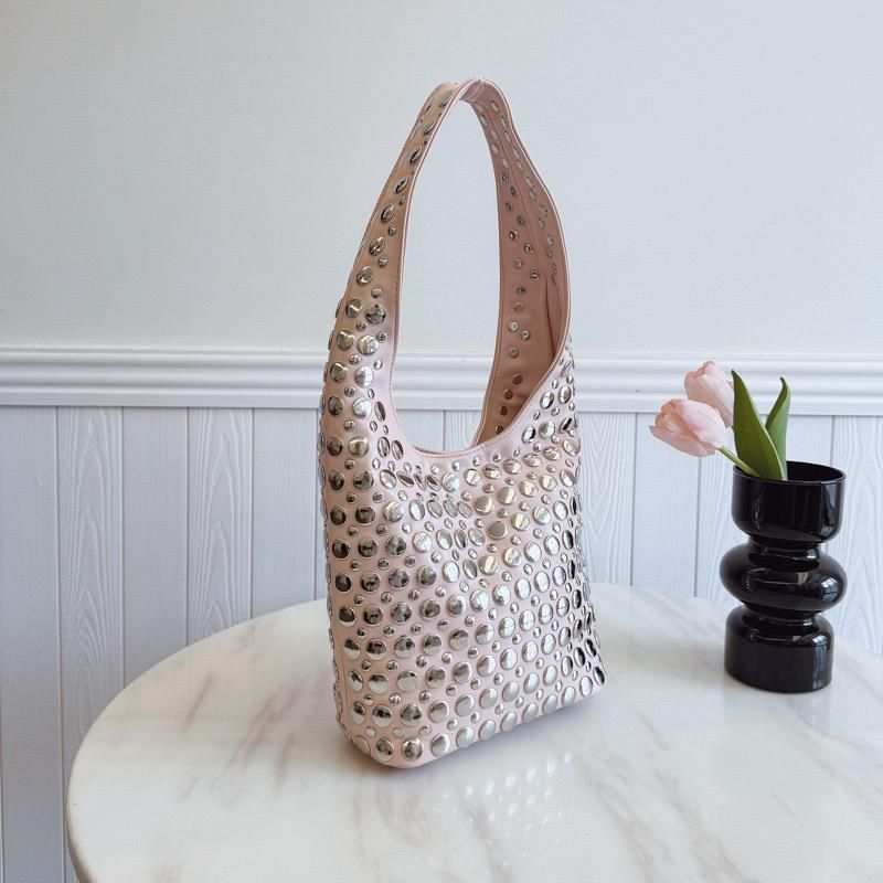Studded Hobo Bag
