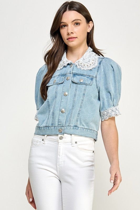 Lace & Denim Jacket