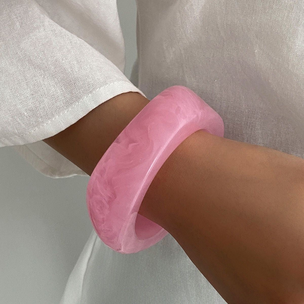 Acrylic Abstract Shape Bangle