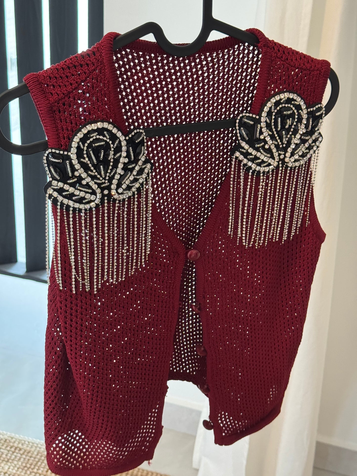 Knitted Rhinestones Top