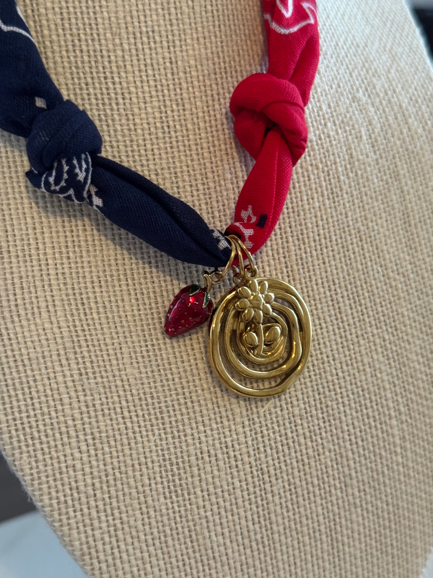 Bandana Multi Charm Necklace