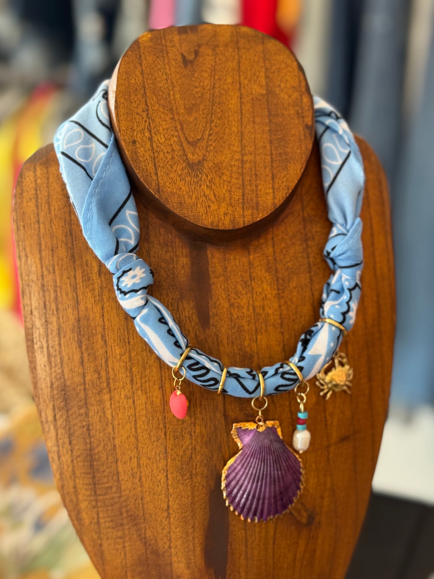 Bandana Charm Necklace