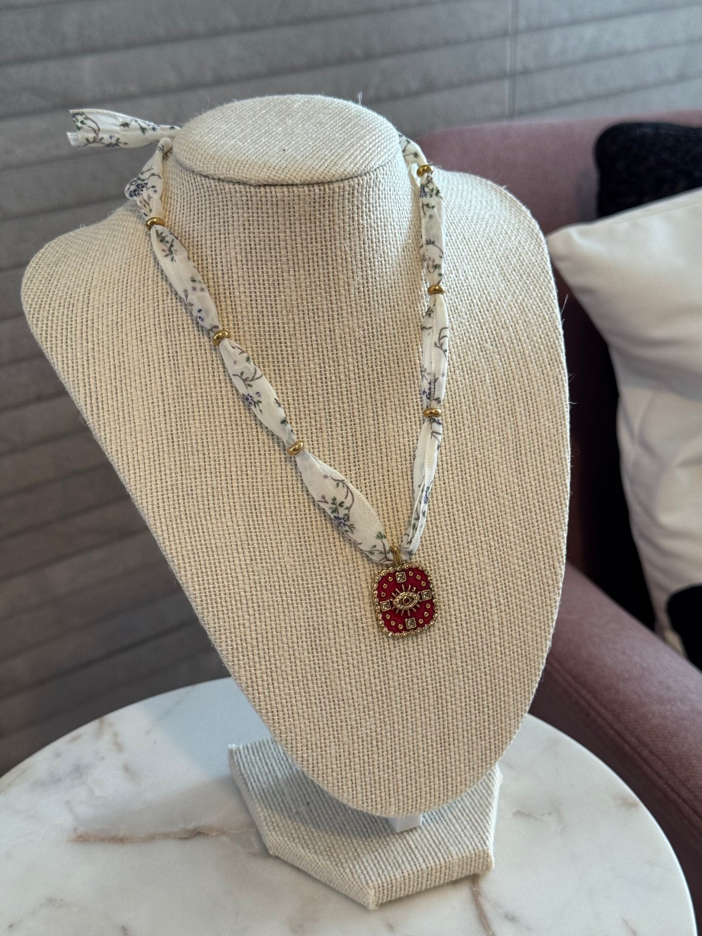 Bandana Charm Necklace