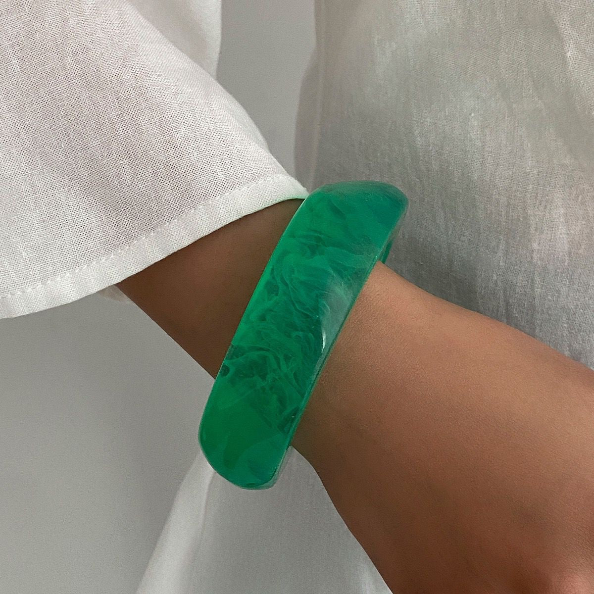 Acrylic Abstract Shape Bangle