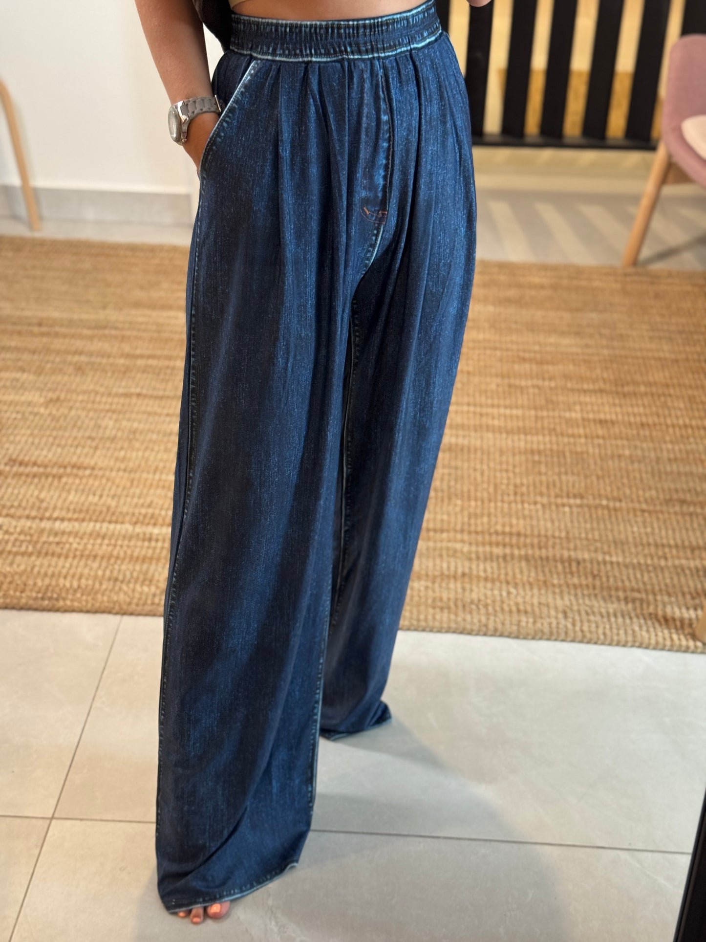 Look A Like Denim Palazzo