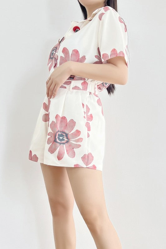 Floral Short Set