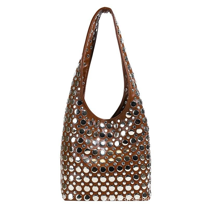 Studded Hobo Bag