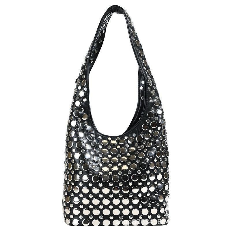 Studded Hobo Bag