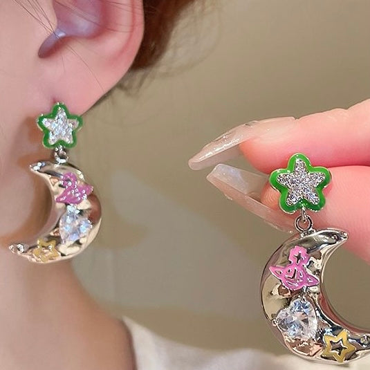 Star & Moon Earrings