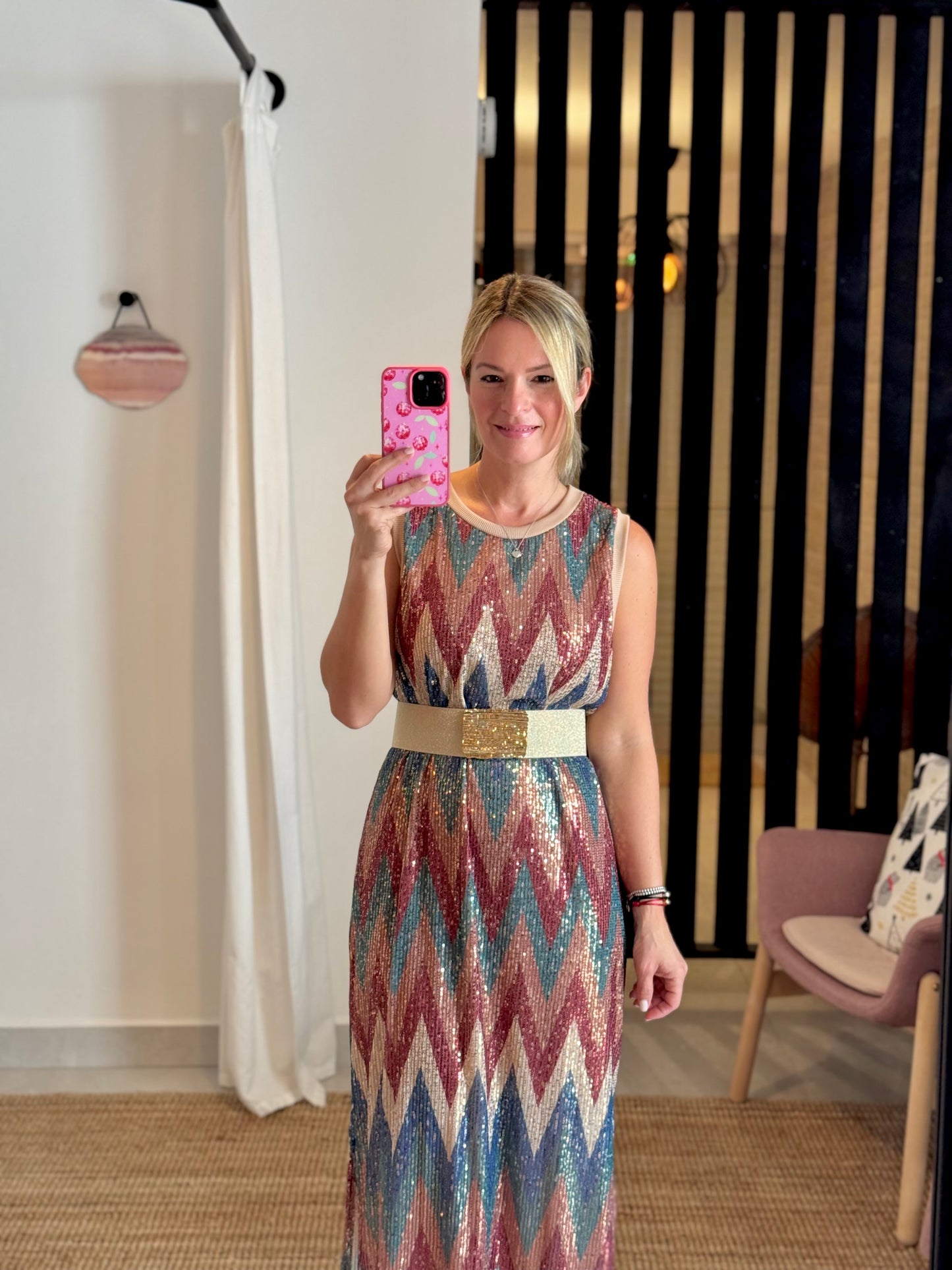 Sequins Colored Dress