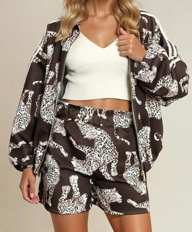 Fall Chocolate Short Set