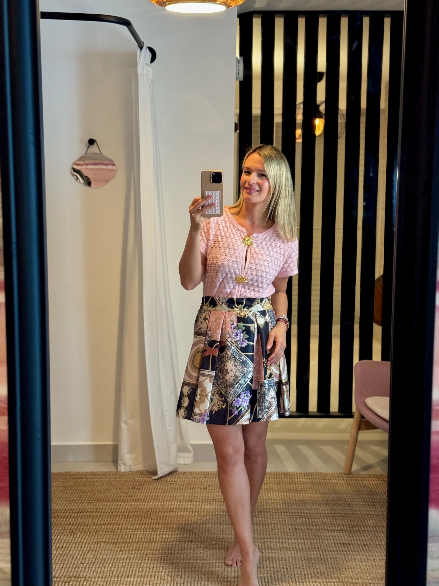 Knitted Baby Pink Top