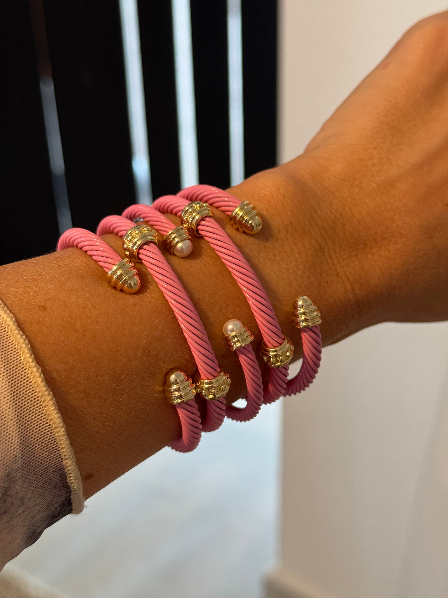 Pink Cable Bracelet