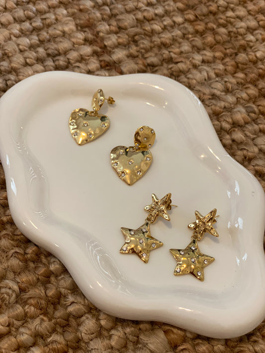 Heart & Star Earrings