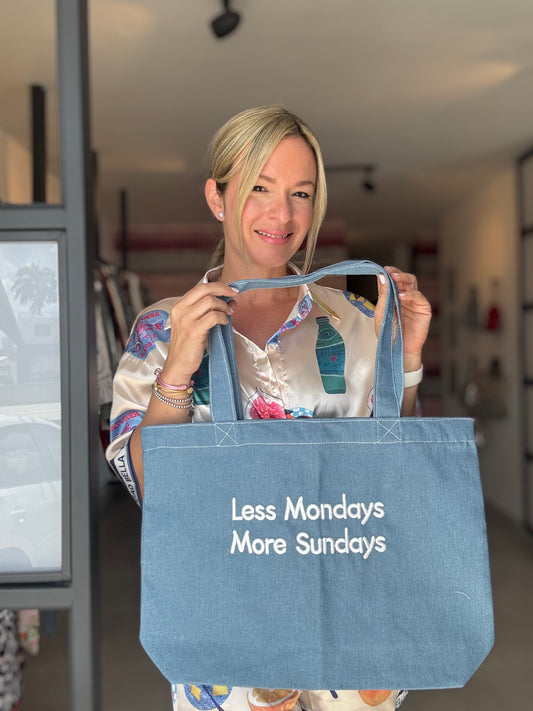 Less Monday Denim Bag