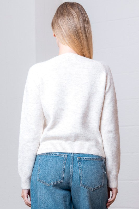 French Dog Sweater Cardigan