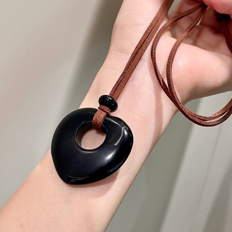 Suede Pendant Necklace