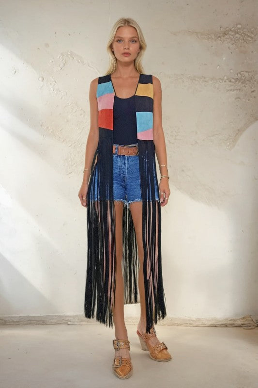 Faux Suede Vest