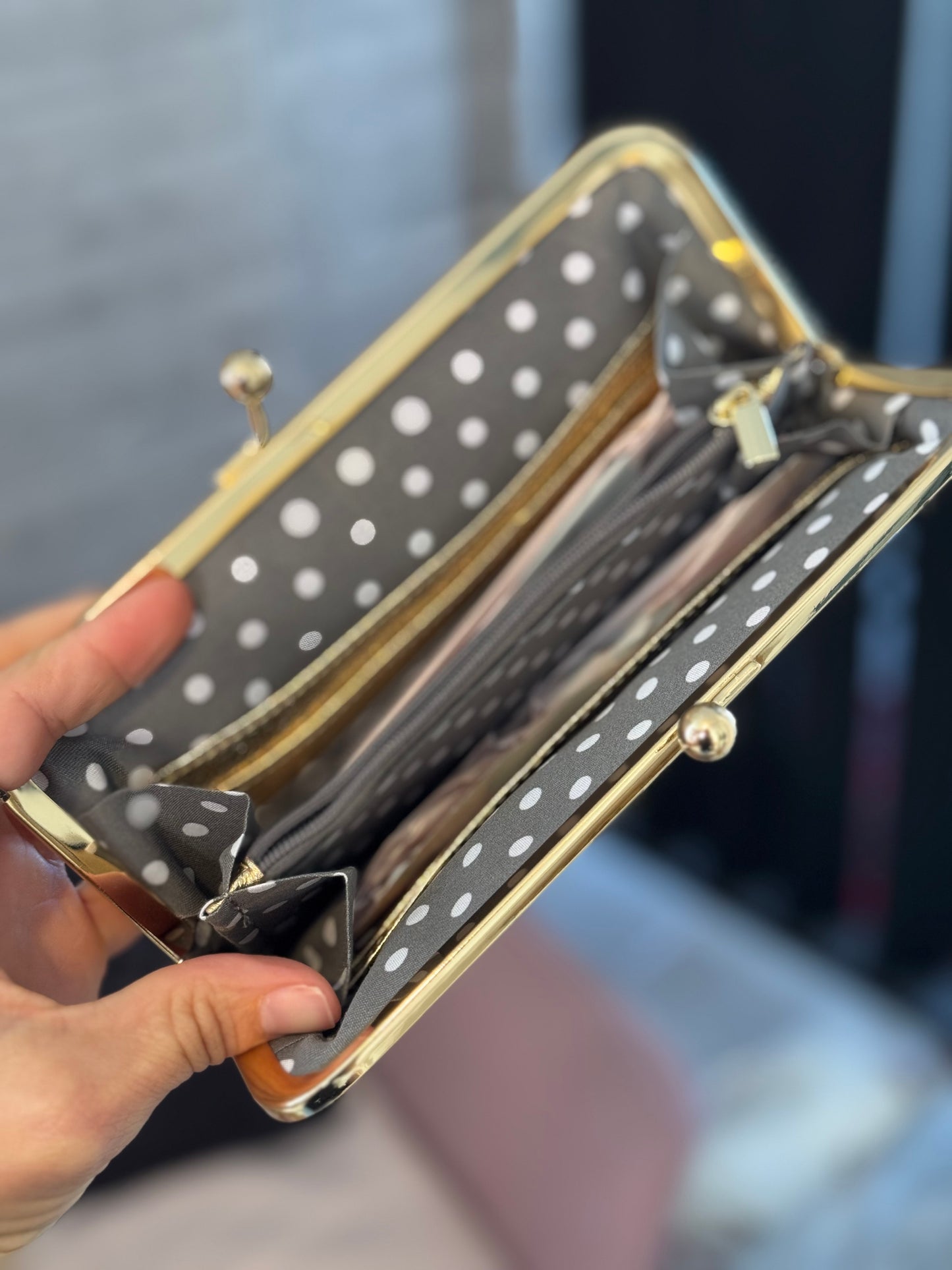 Metallic Leather Wallet