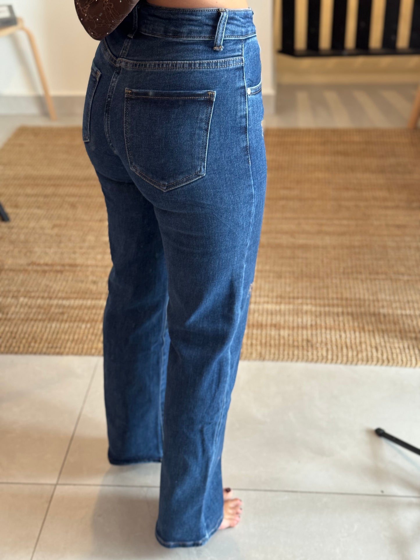 Mini Brown Ribbon Jean