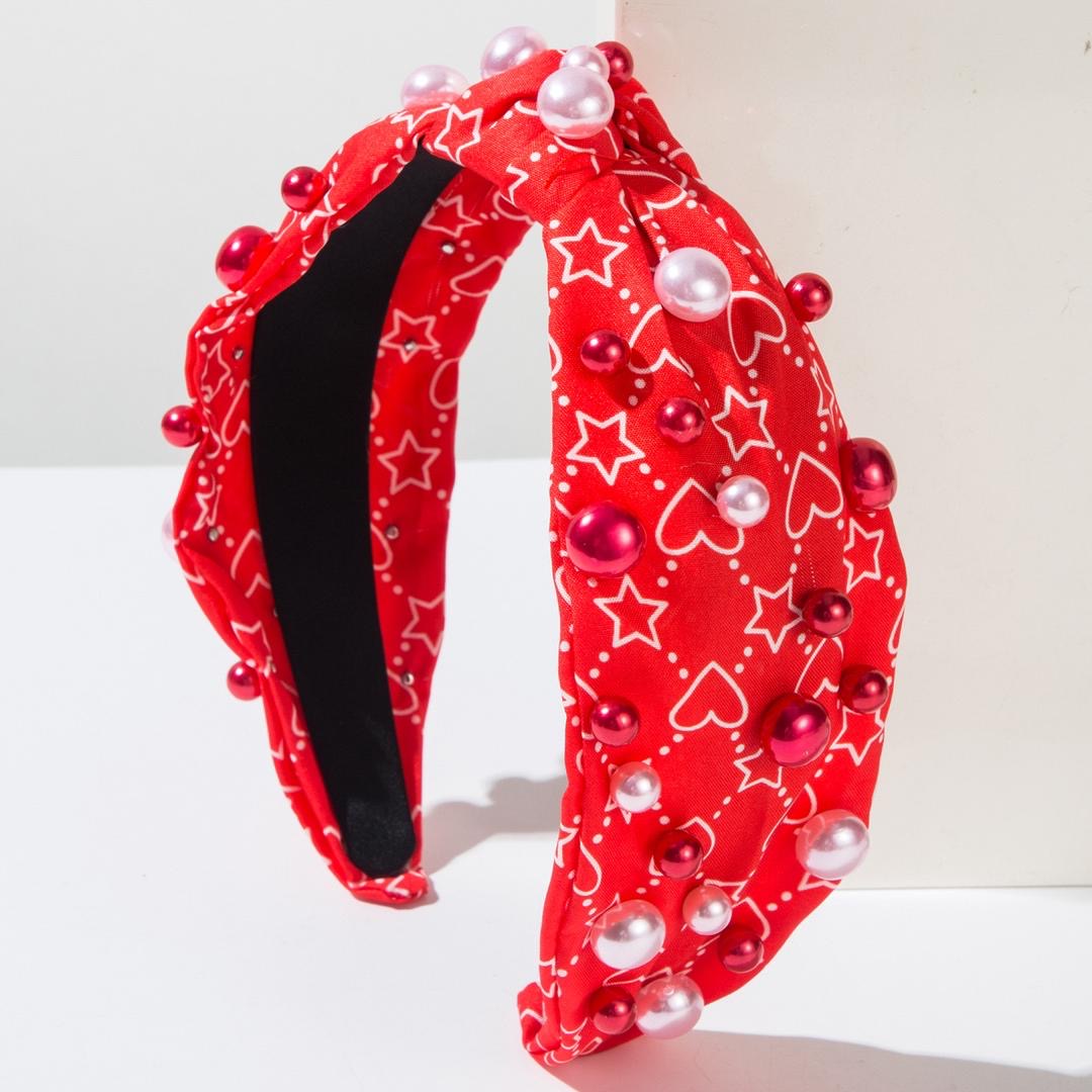 Star & Pearl Valentine Headband