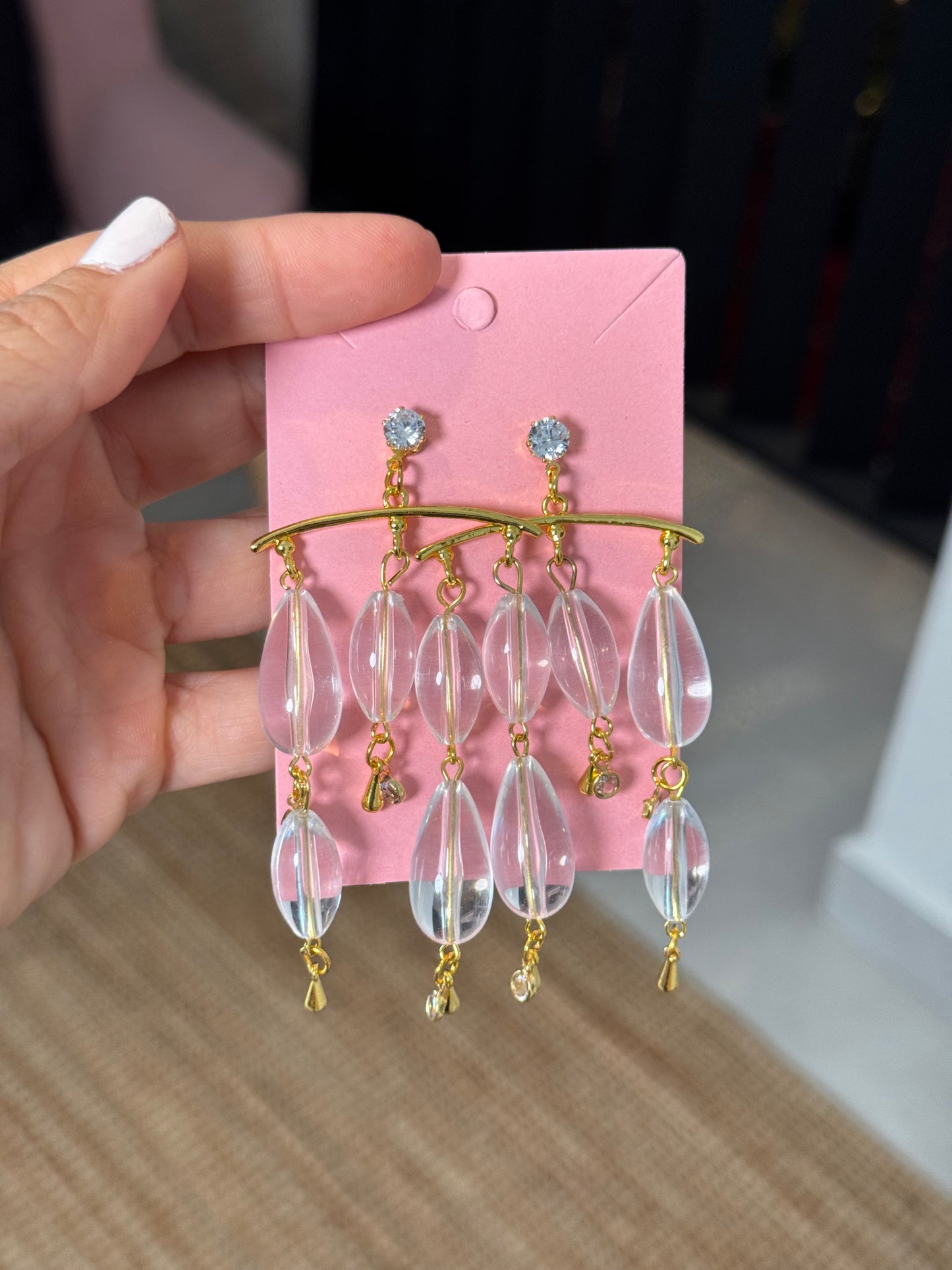 Crystal Drop Earrings
