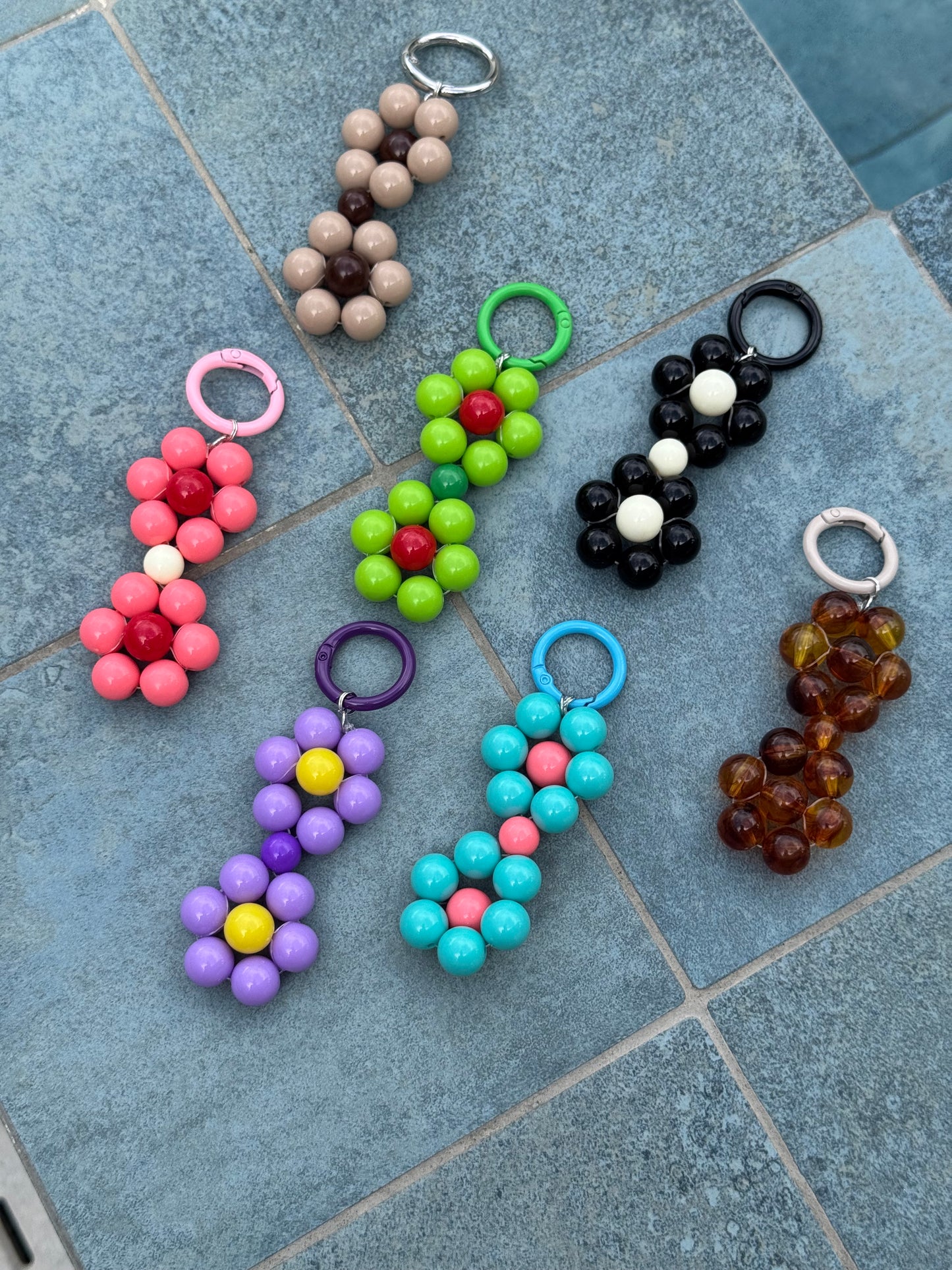 Handbag Key Holder / Flower