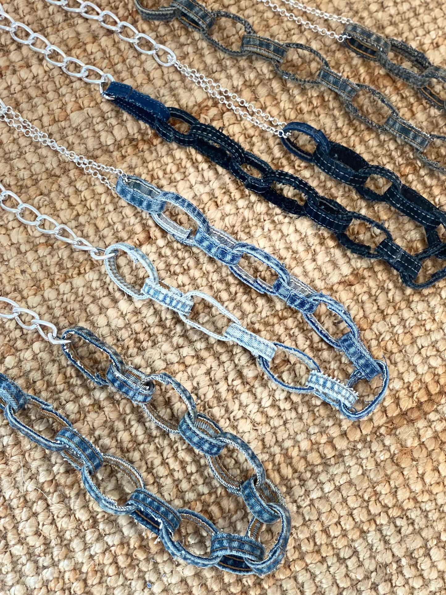 Denim Necklace