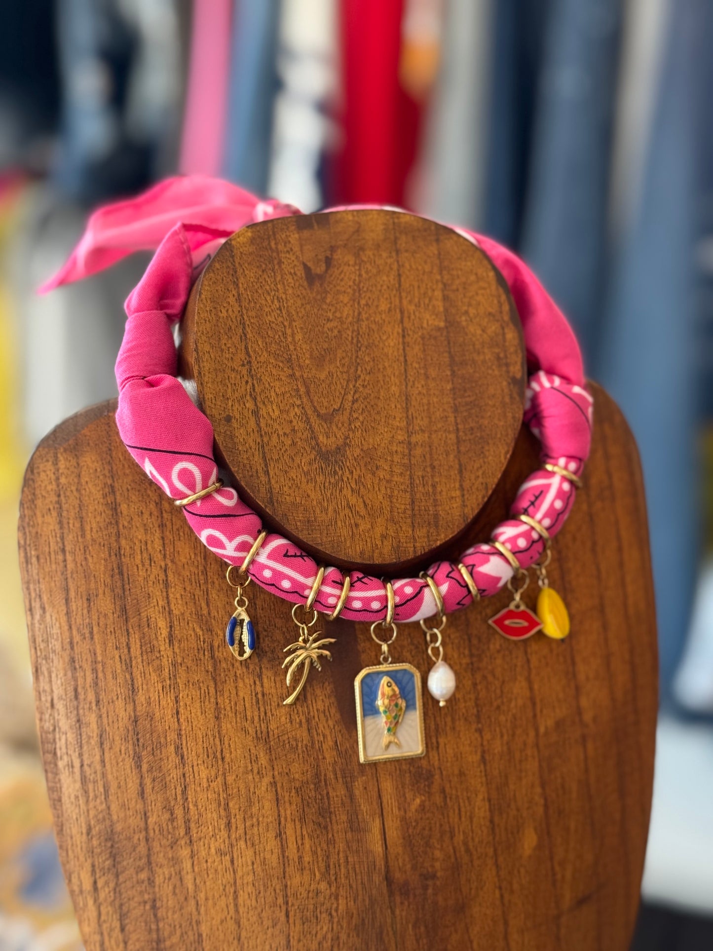 Bandana Charm Necklace