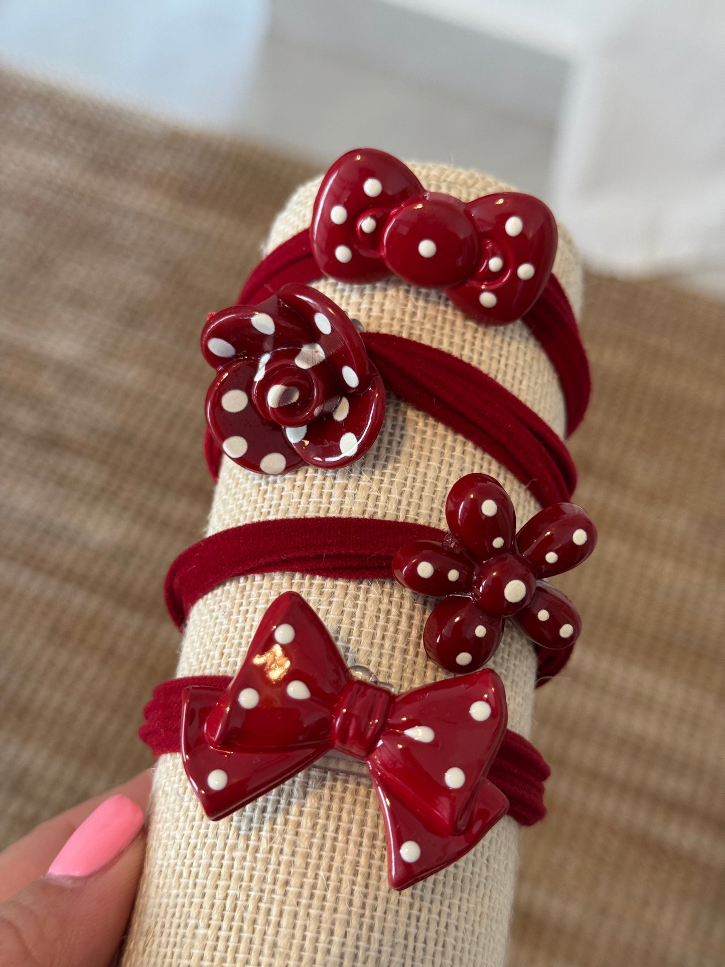 Red Hair Tie