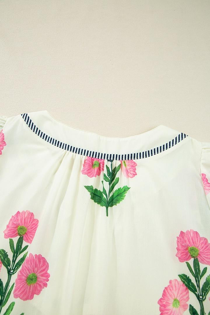 Flower Short Dress