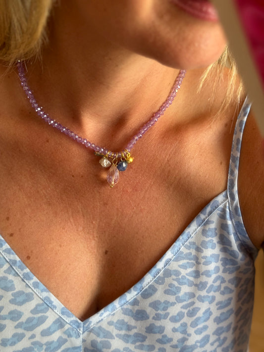 Crystals Multi Charm Necklace