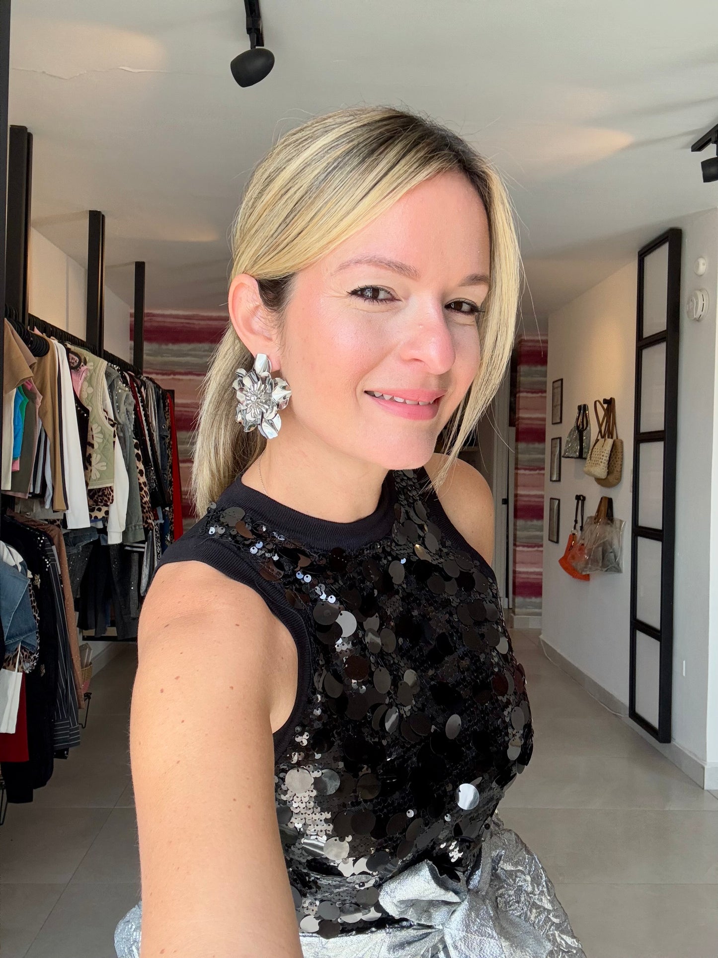 Flower Statement Earrings