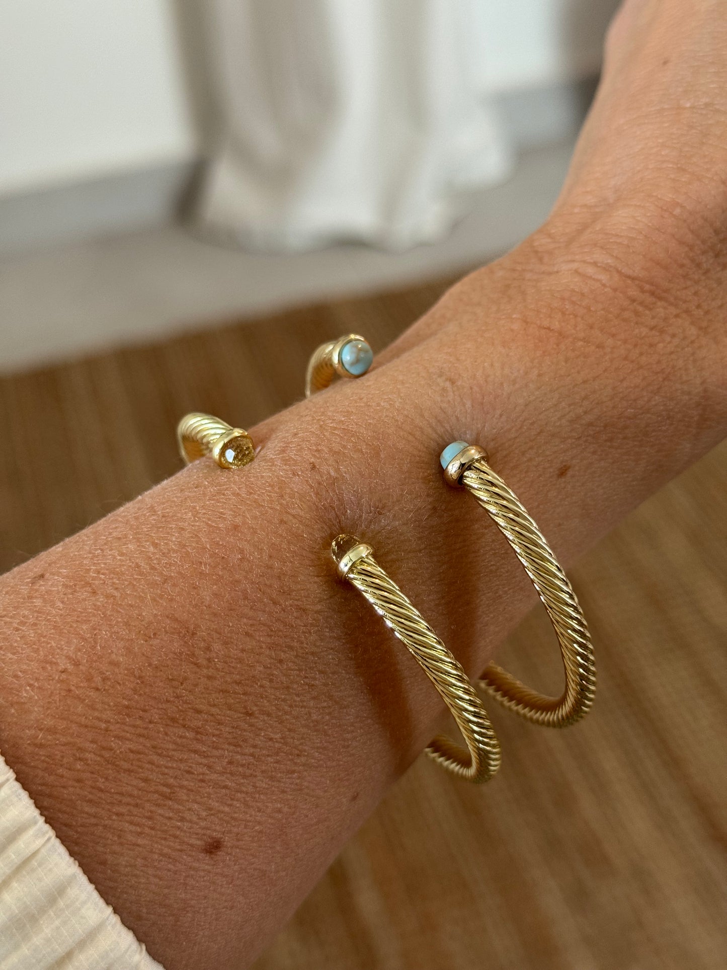 Thin Cable Bracelet