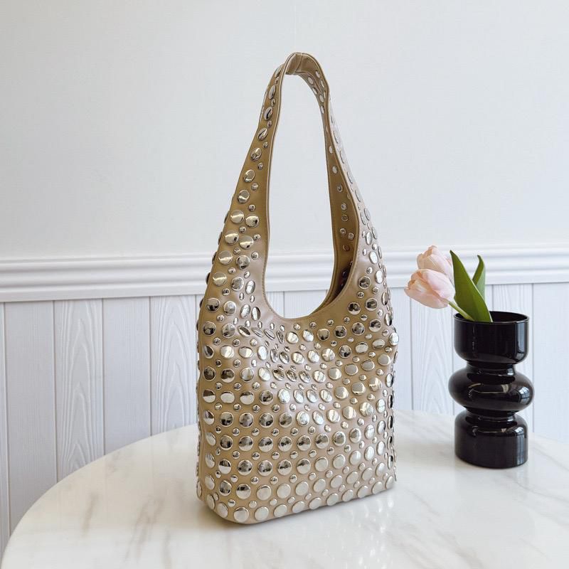 Studded Hobo Bag