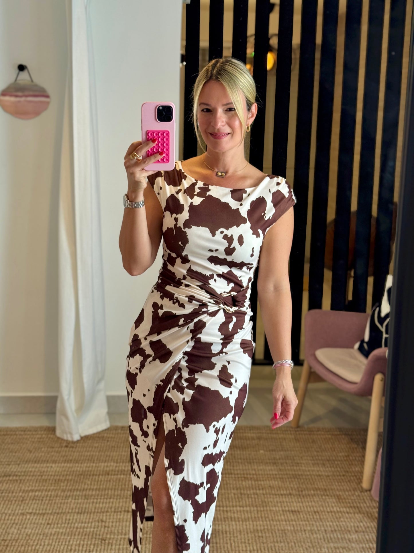 Cow Print Dress