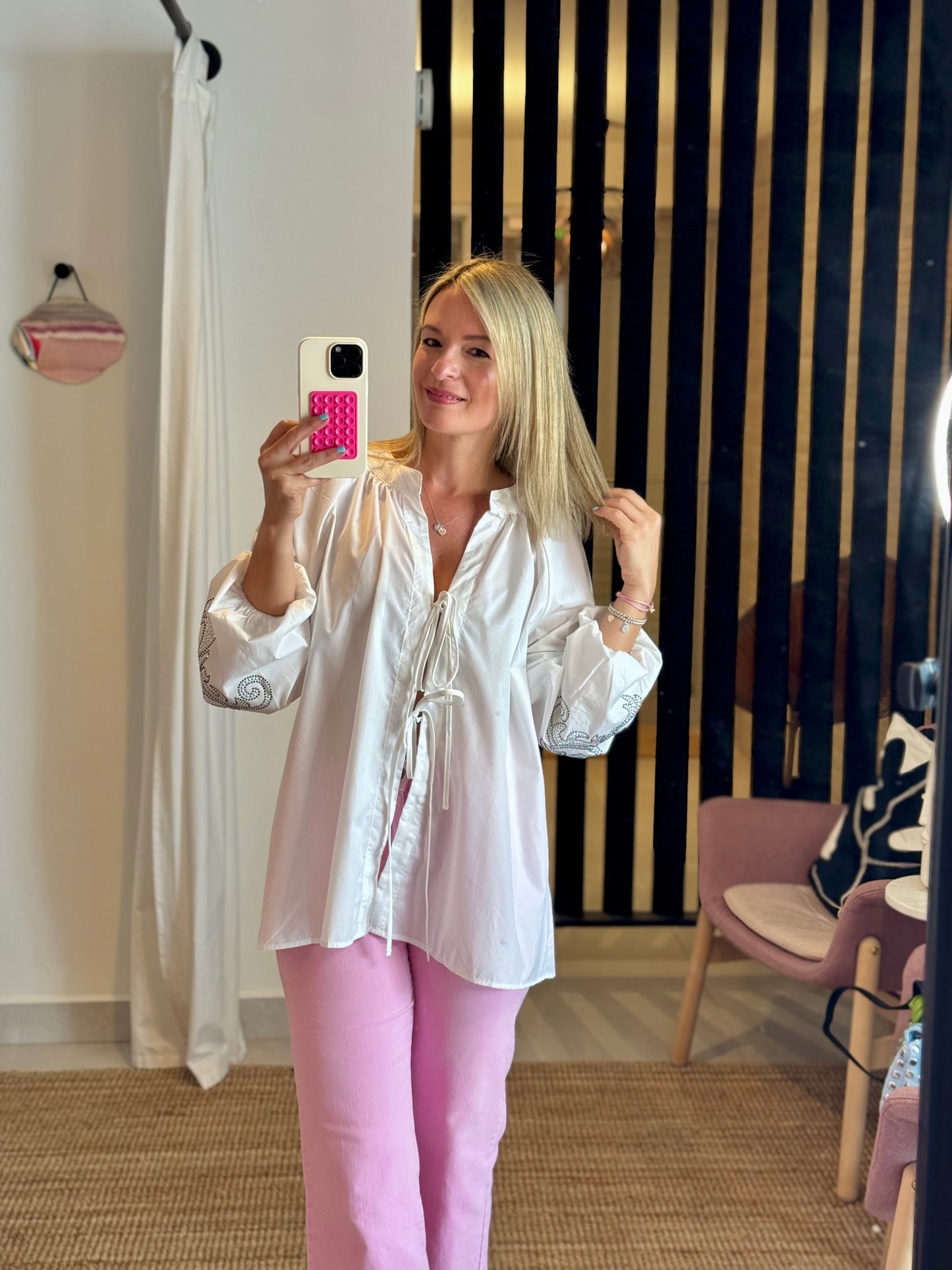 Boho Chic Embellished Blouse